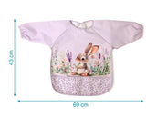 Бебешки Лигавник Непромокаема Мантичка С Ръкави Зайче Lavender Kiokids