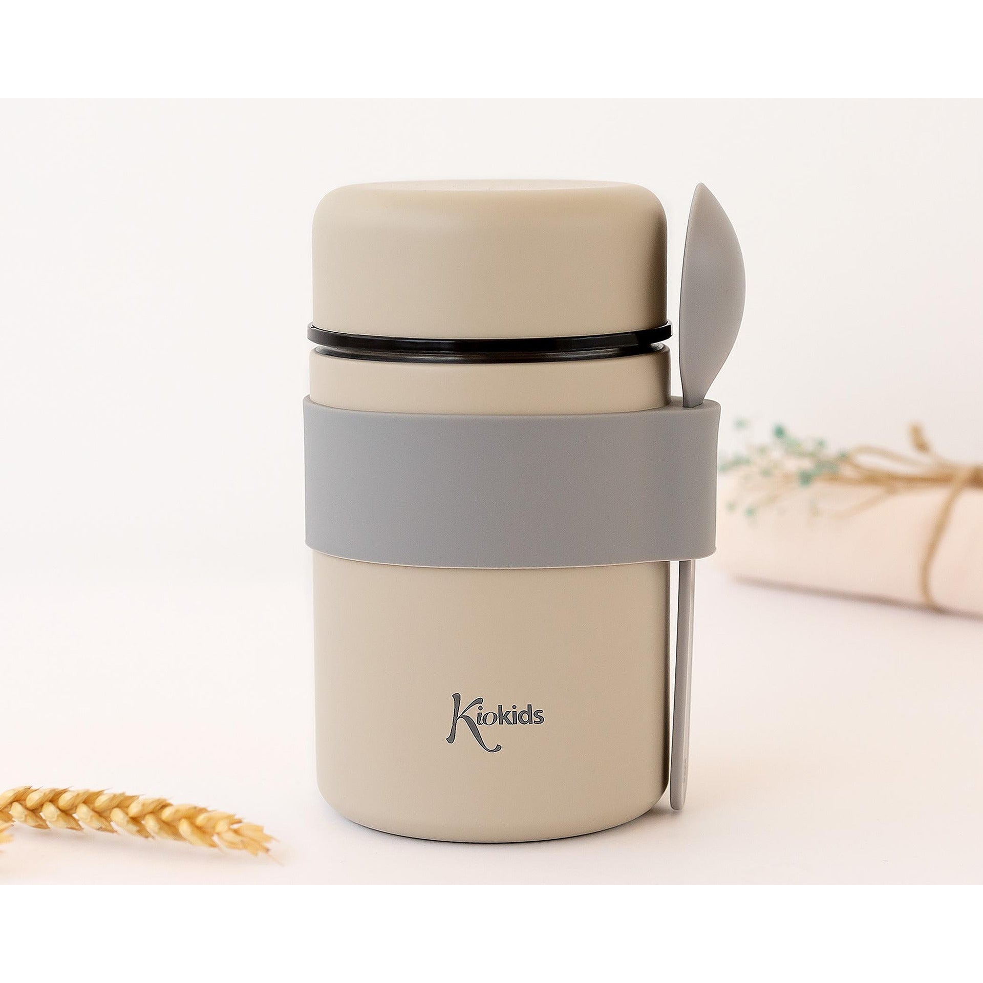 Бебешки Термос С Лъжичка Розов Beige 500мл 4251 Kiokids