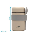 Бебешки Термос С Лъжичка Розов Beige 500мл 4251 Kiokids