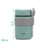 Бебешки Термос С Лъжичка Розов Sage 500мл 3722 Kiokids