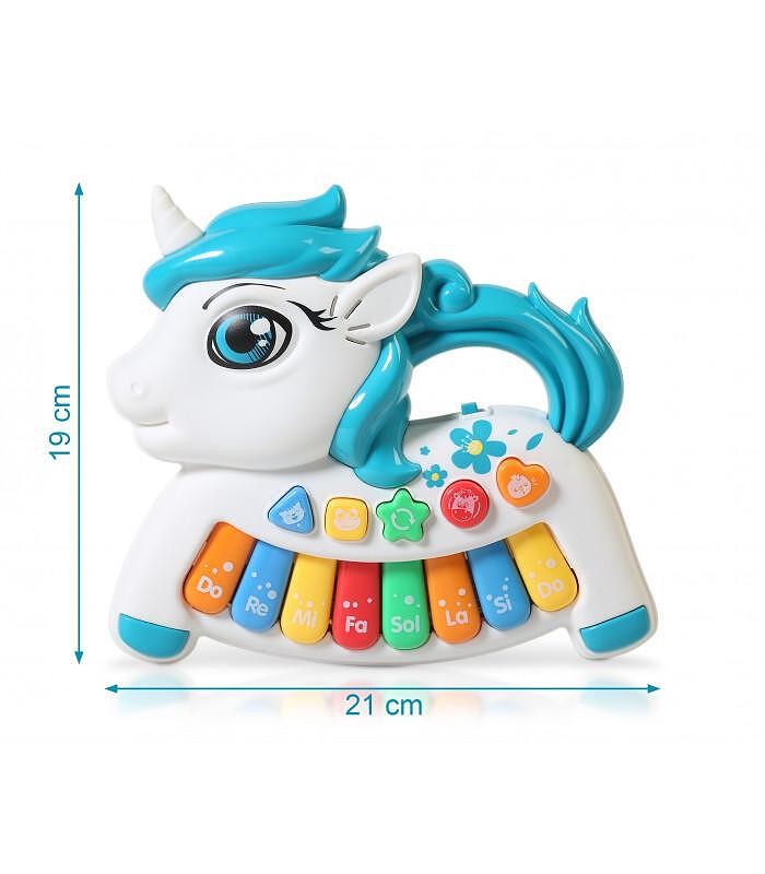 Бебешко Пиано Еднорог Бял 3066 Kiokids