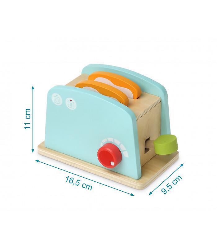 Дървен Детски Тостер 16.5х9х15.2 См 3169 Kiokids