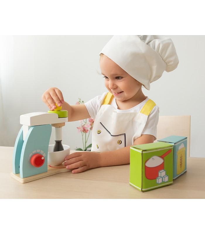Дървен Детски Миксер 17х17х10 См 3168 Kiokids