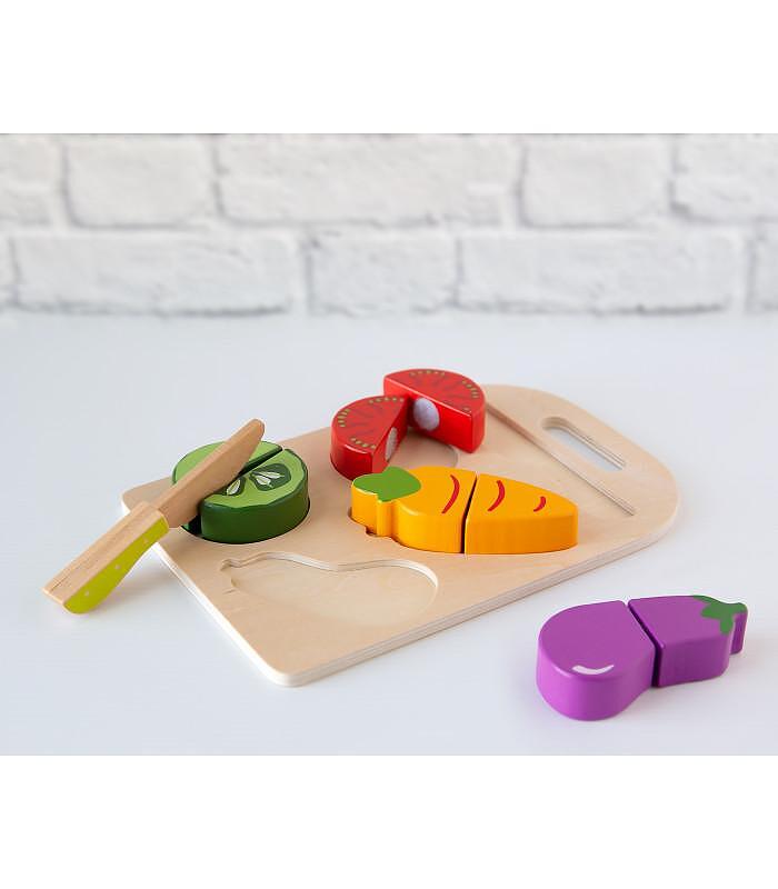 Kiokids Zöldséges Fa Vágódeszka 3306