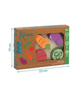 Kiokids Zöldséges Fa Vágódeszka 3306