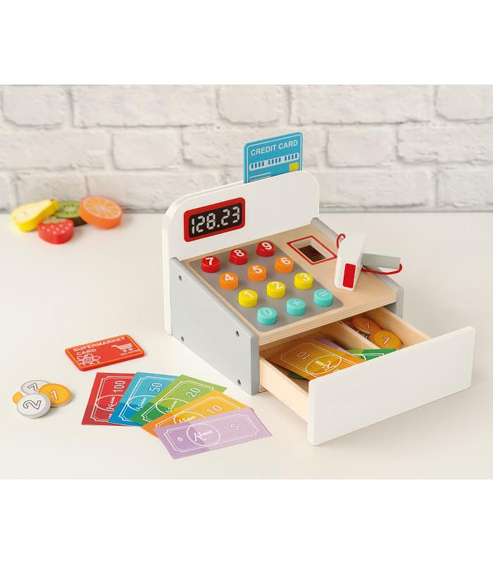 Дървен Детски Касов Апарат 17х19 См 3171 Kiokids