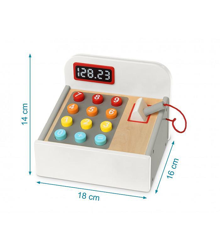 Дървен Детски Касов Апарат 17х19 См 3171 Kiokids