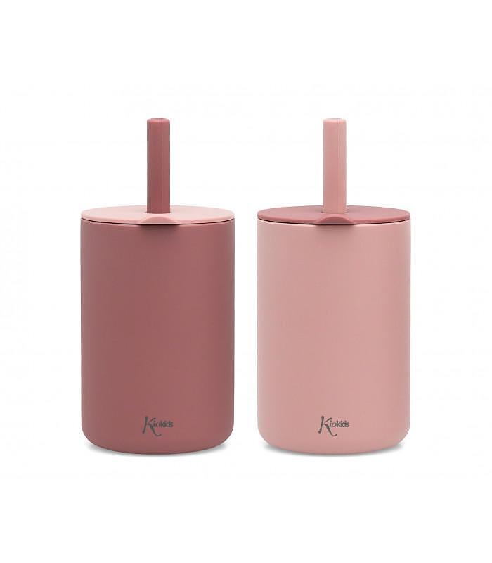 Kiokids Rózsaszín Szilikon Itatópohár Gyermekeknek 180ml 03508 0