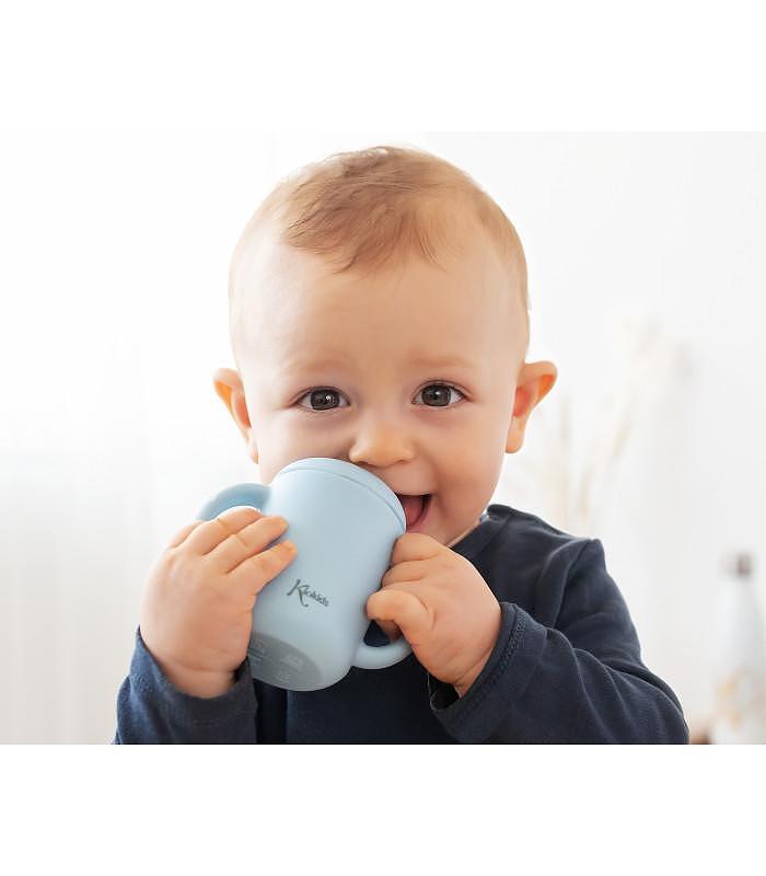 Kiokids 120 ml-es szilikon pohár, kék, 03544