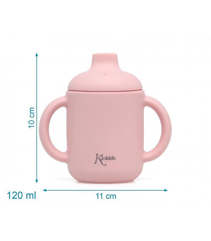 Детска Силиконова Чаша 120 Мл Розова 03543 1 Kiokids