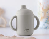 Детска Силиконова Чаша С Дръжки 120 Мл Grey 03786 2 Kiokids