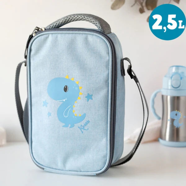 Hűtőtáska 24x15x7 cm Kék Kis Dinoszaurusz 2.5l Kiokids