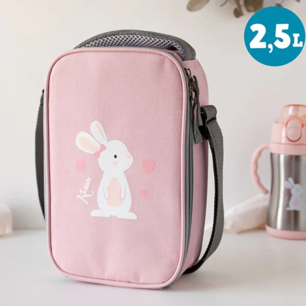 Hűtőtáska 24x15x7 cm Lovely Bunny Pink 2.5l Kiokids