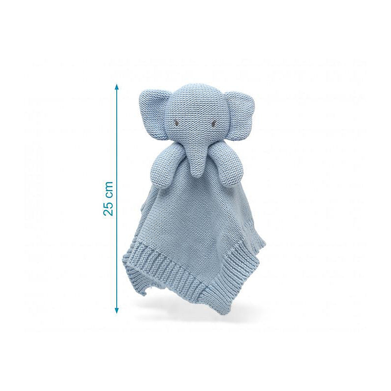 Играчка За Гушкане Doudou Слон 25 См Cotton Blue 3432 8 Kiokids