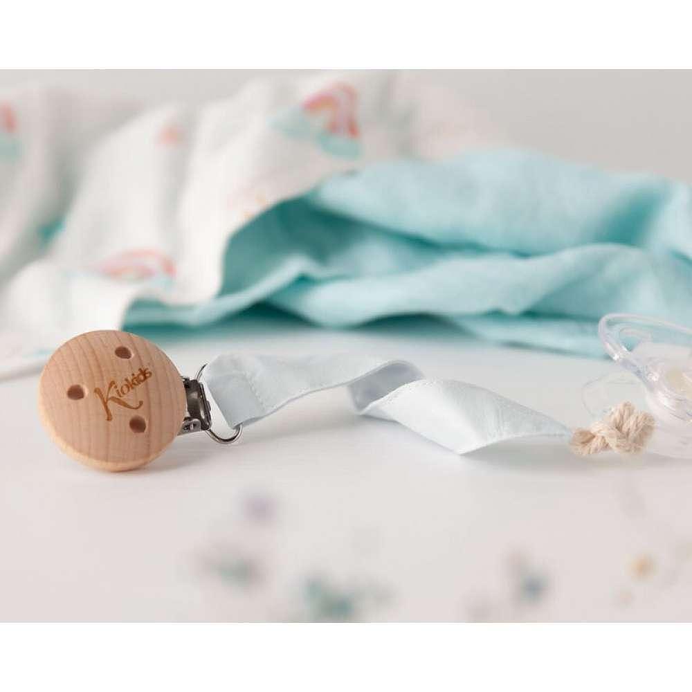 Клипс За Залъгалка Wood Grey 3686 5 Kiokids
