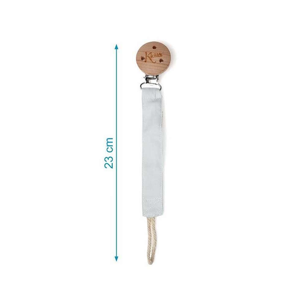 Клипс За Залъгалка Wood Grey 3686 5 Kiokids