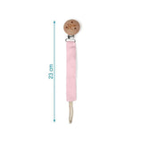 Клипс За Залъгалка Wood Pink 3661 2 Kiokids