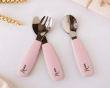 Комплект Бебешки Прибори За Хранене Pink 05715 0 Kiokids