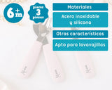 Комплект Бебешки Прибори За Хранене Pink 05715 0 Kiokids