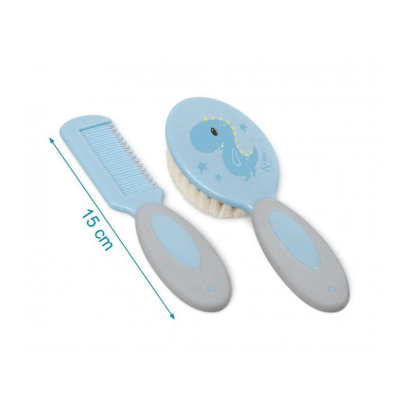 Комплект Четка И Гребен Dinosaur Blue 3552 3 Kiokids