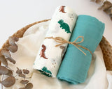 Муселинови Пелени 120х120 См Bamboo 2 Бр. Green 03973 6 Kiokids