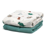 Муселинови Пелени 120х120 См Bamboo 2 Бр. Green 03973 6 Kiokids
