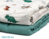 Муселинови Пелени 120х120 См Bamboo 2 Бр. Green 03973 6 Kiokids