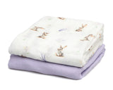 Муселинови Пелени 120х120 См Bamboo 2 Бр. Lavender 05296 4 Kiokids