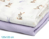 Муселинови Пелени 120х120 См Bamboo 2 Бр. Lavender 05296 4 Kiokids