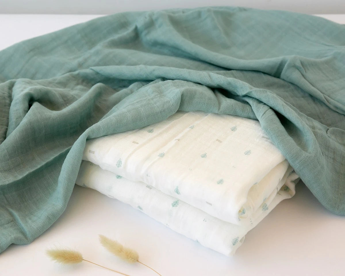 Муселинови Пелени 120х120 См Bamboo 2 Бр. Sage 05245 2 Kiokids