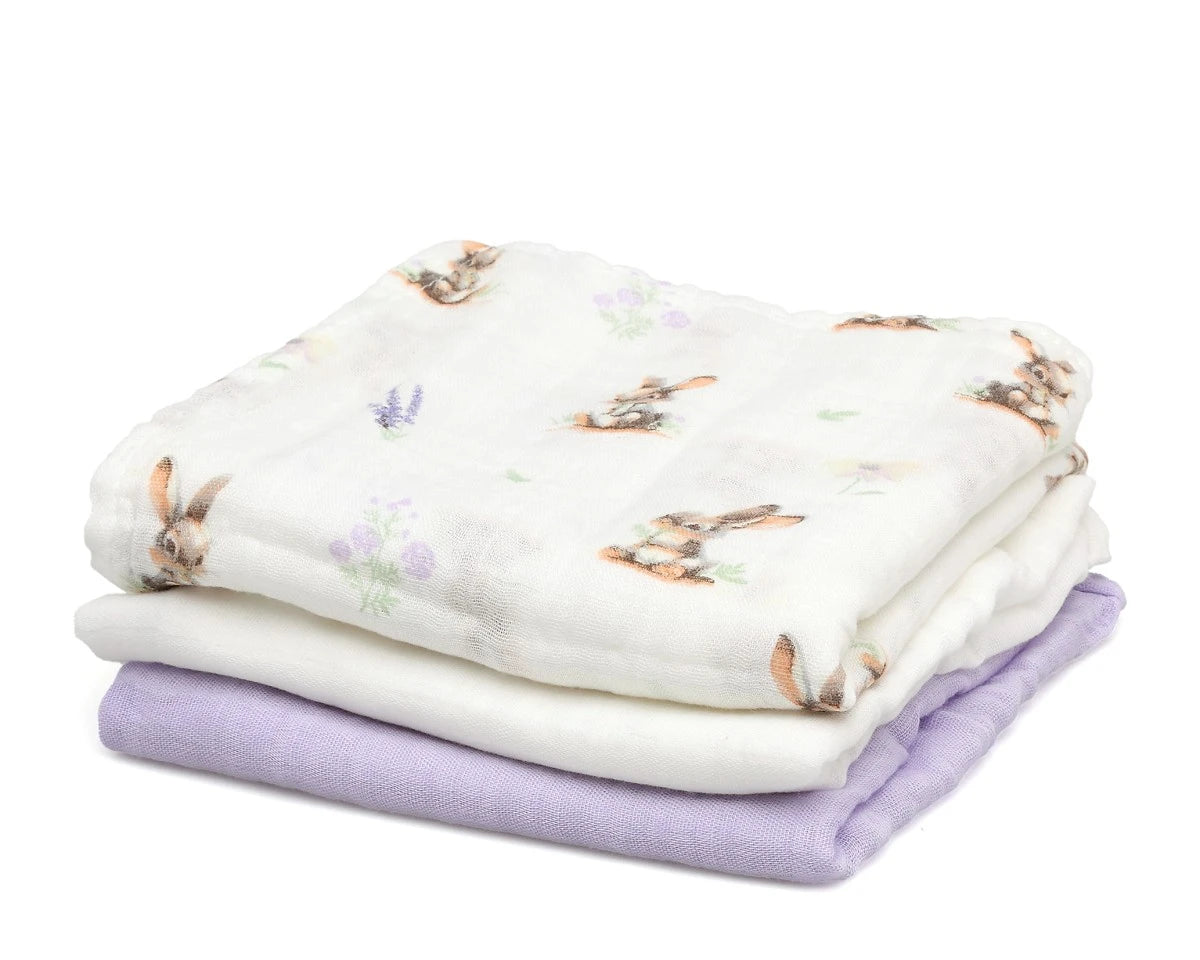 Муселинови Пелени 70х70см Bamboo 3 Бр. Lavender 05297 1 Kiokids