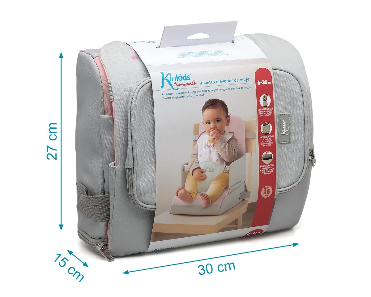 Преносимо Сгъваемо Столче За Хранене Розово Зайче 03998 9 Kiokids