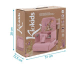 Преносимо Сгъваемо Столче За Хранене Зайче Розово 06396 0 Kiokids