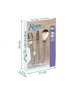 Evőeszköz készlet fém kék 3db 03309 3 Kiokids