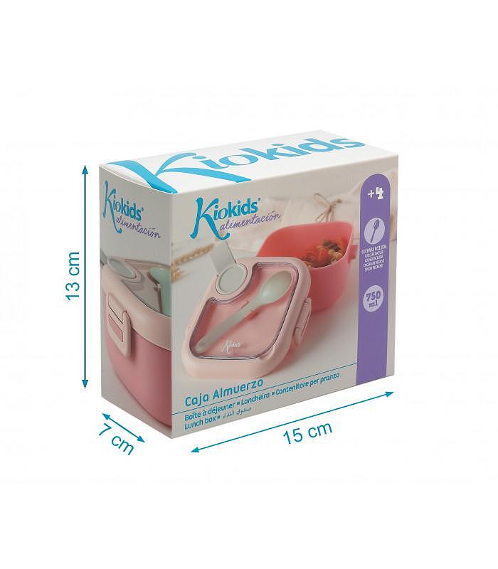 Кутия За Храна 750 Мл. С Лъжица Розова 3535 Kiokids