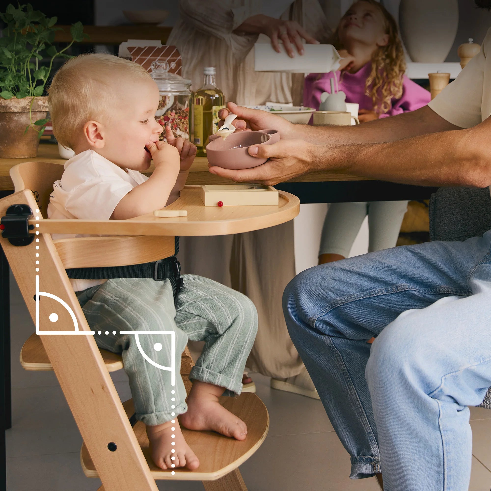 Столче За Хранене Enock Brown Kinderkraft