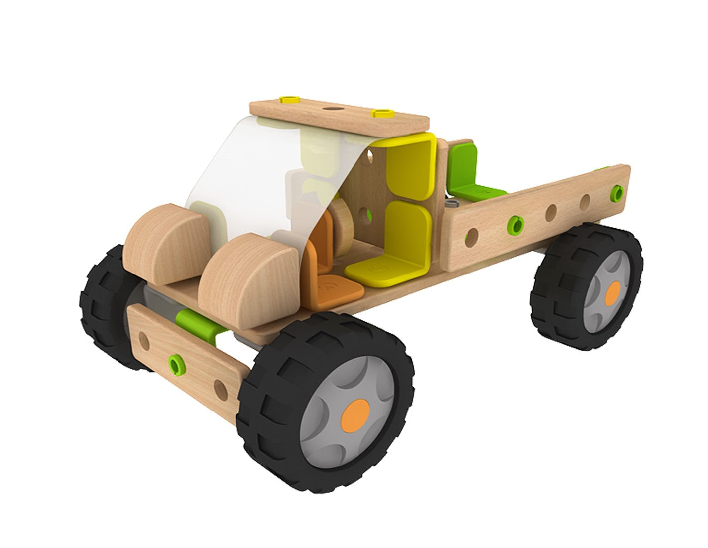 Класически Дървен Конструктор От 500 Части --- BebeMama