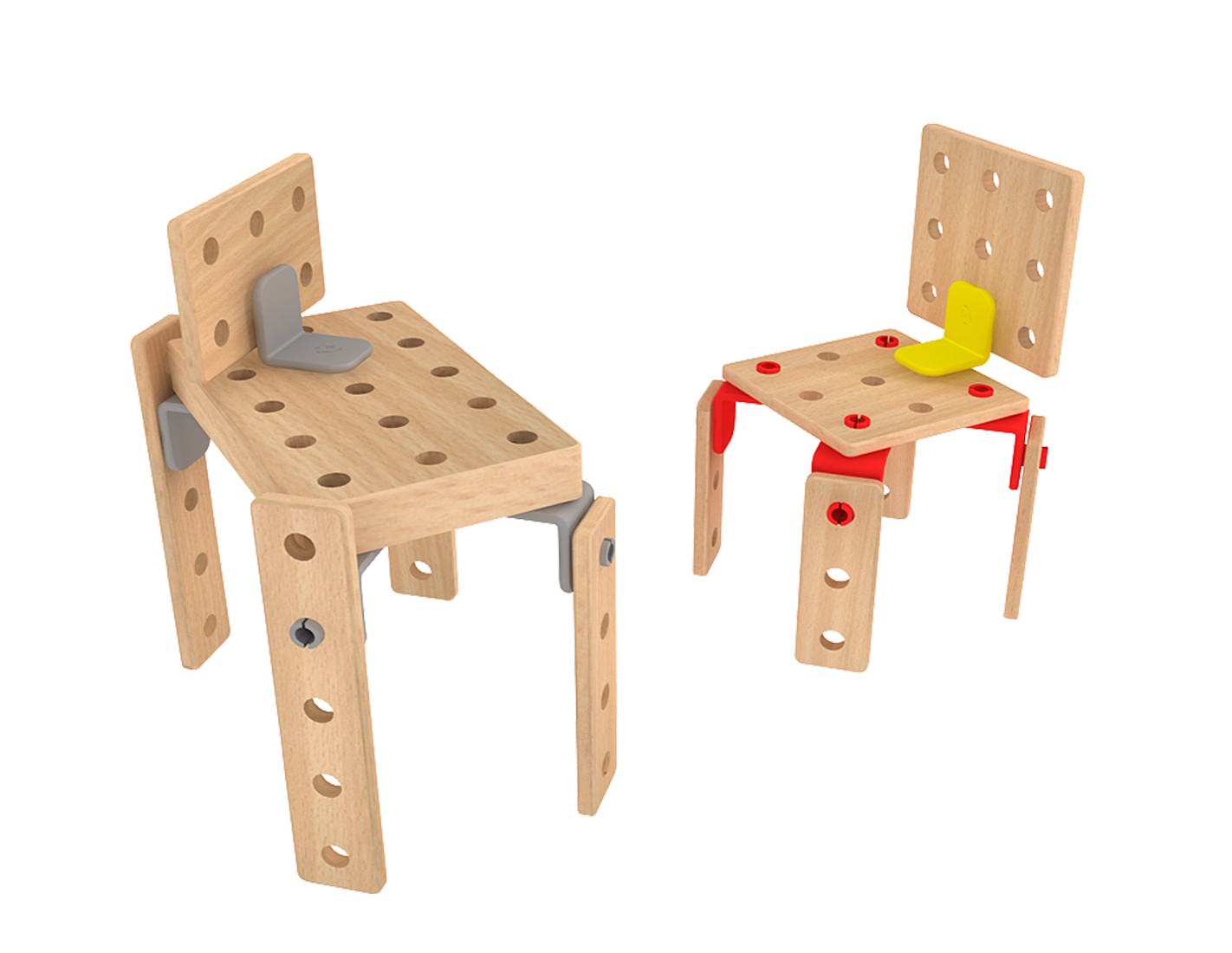 Класически Дървен Конструктор От 500 Части --- BebeMama