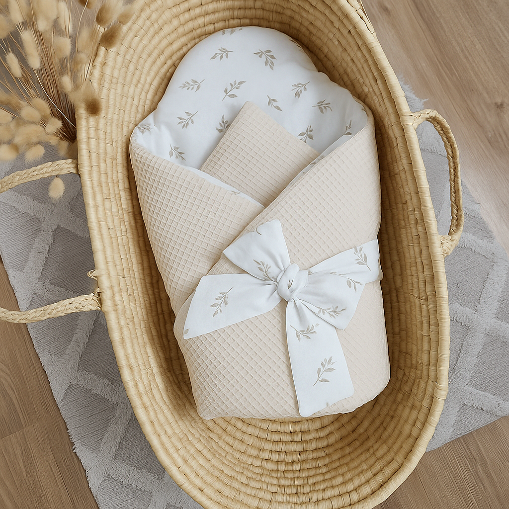 Бебешко Одеяло 2в1 Premium Boho Listki Koell