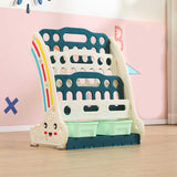 Комбинирана Детска Етажерка За Книги И Играчки Зелена Feelkids