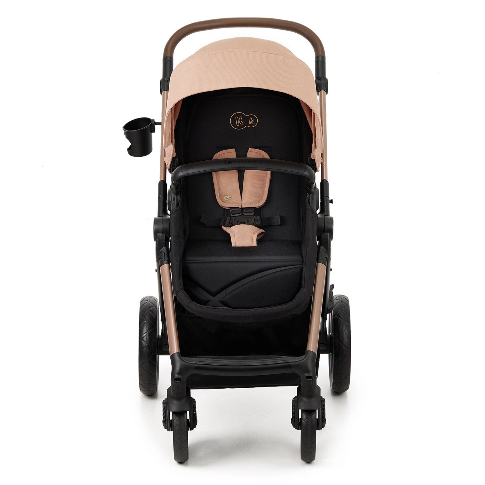 Carucior combinat Kinderkraft Moov 2 3B1, Bej nisip