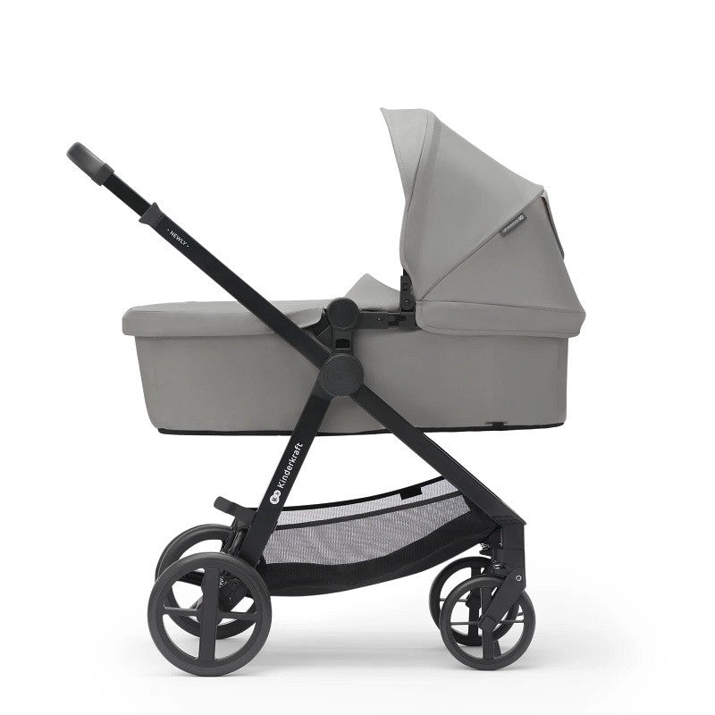 Комбинирана Количка Kinderkraft Newly 4В1, Мoonlight Grey --- BebeMama