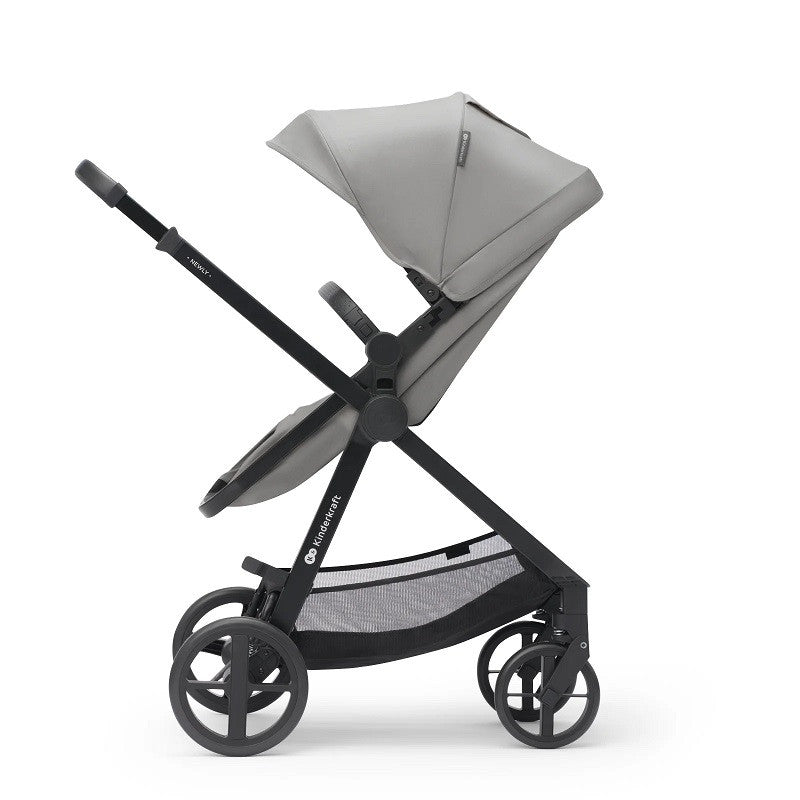 Комбинирана Количка Kinderkraft Newly 4В1, Мoonlight Grey --- BebeMama