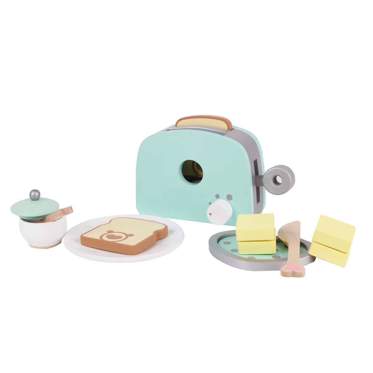 Комплект Дървен Тостер За Игра - Син - Играчки - Classic World - BebeMama