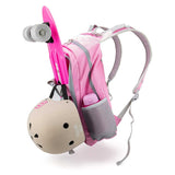 Комплект Раница + Каска + Скейтборд Funbeе Розов/ Сив --- BebeMama