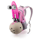 Комплект Раница + Каска + Скейтборд Funbeе Розов/ Сив --- BebeMama