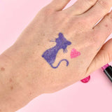 Комплект От Гел Химикалки И Шаблони За Блестящи Татуировки Robetoy