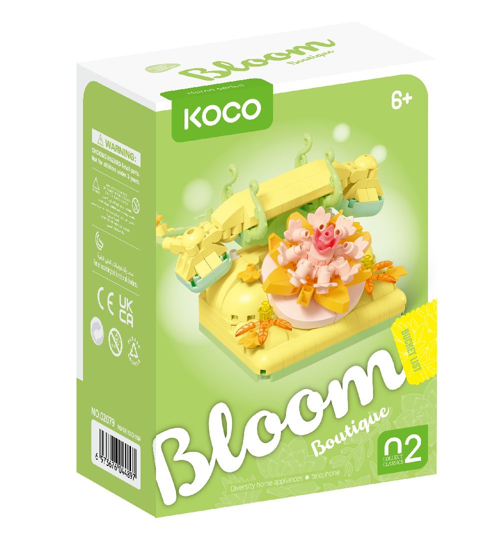 Конструктор За Деца Пъстроцветен Телефон 336 Части Koco Bricks