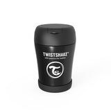 Контейнер За Храна От Неръждаема Стомана Twistshake 6+ Месеца Черен --- BebeMama