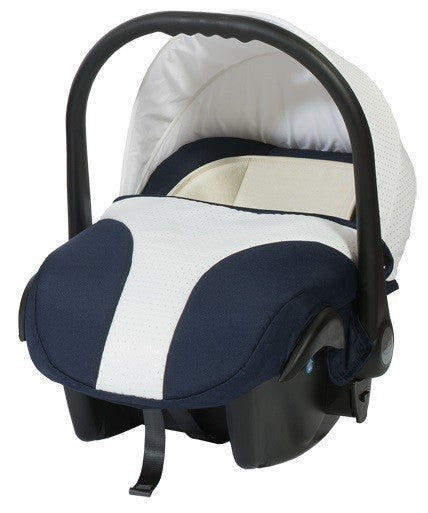 Кошче За Бебета За Кола Style Тъмно Синьо С Бяло Baby Merc